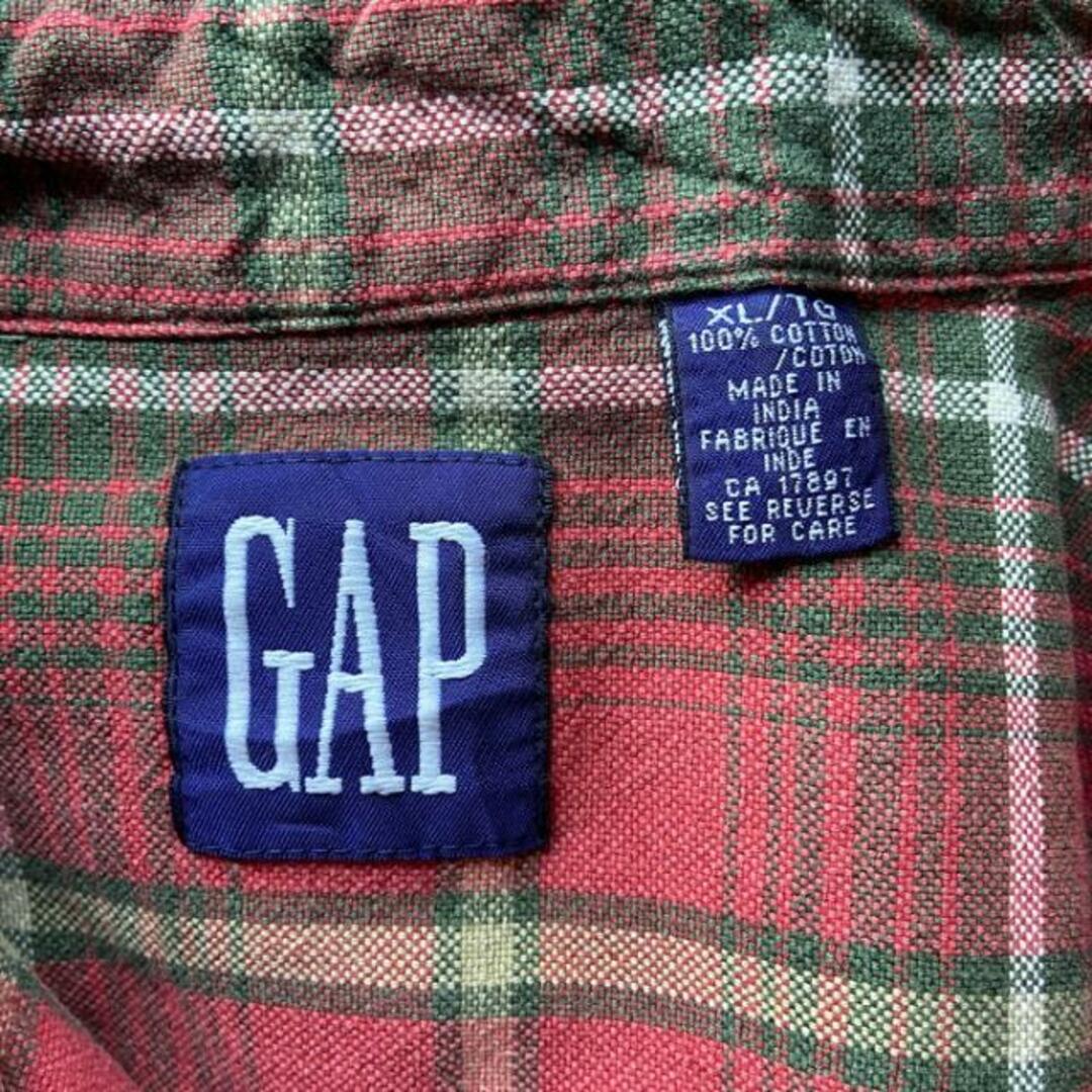 90年代 OLD GAP オールドギャップ ボタンダウン チェックシャツ メンズ