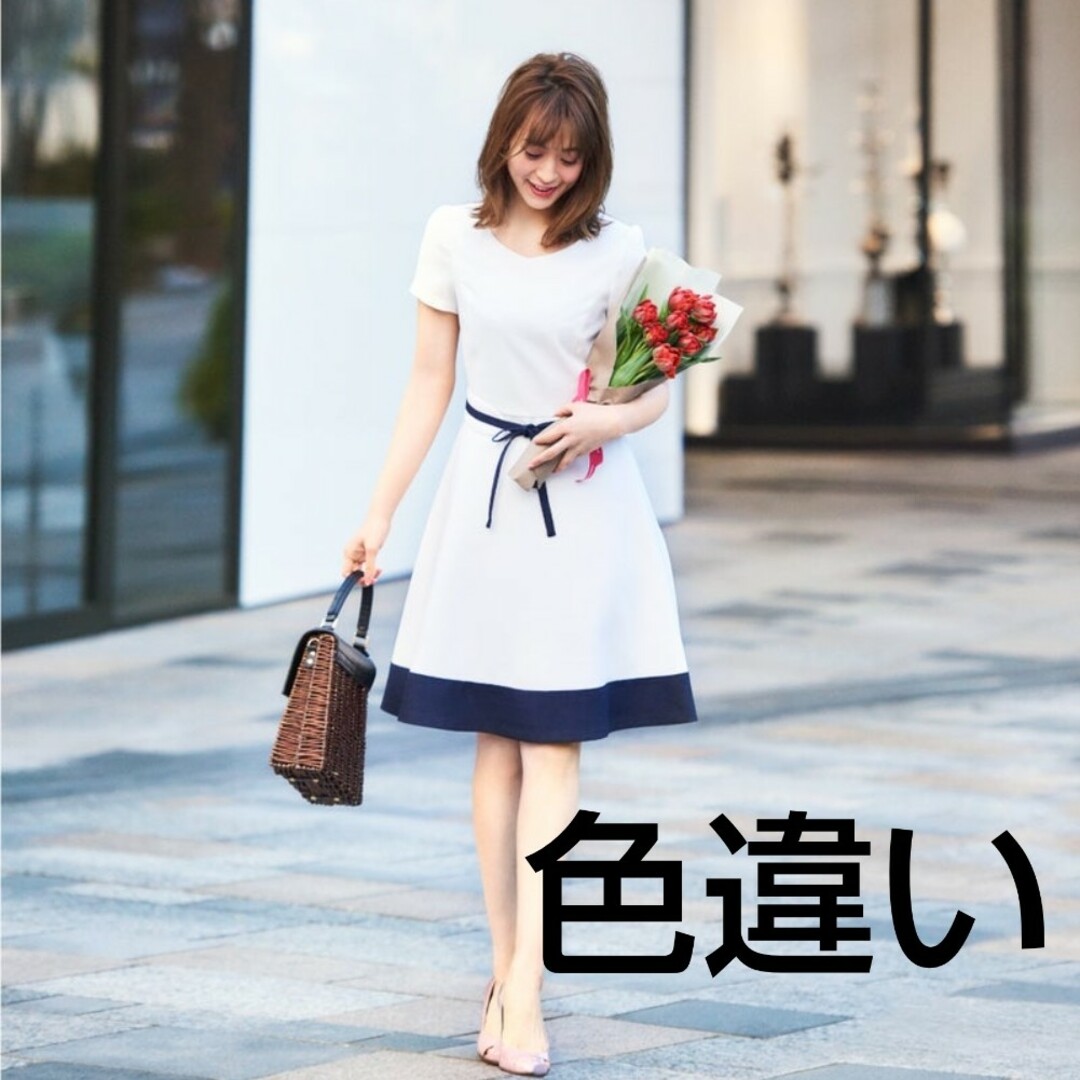 Debut de Fiore - Debut de FioreリボンベルトバイカラーワンピースMの