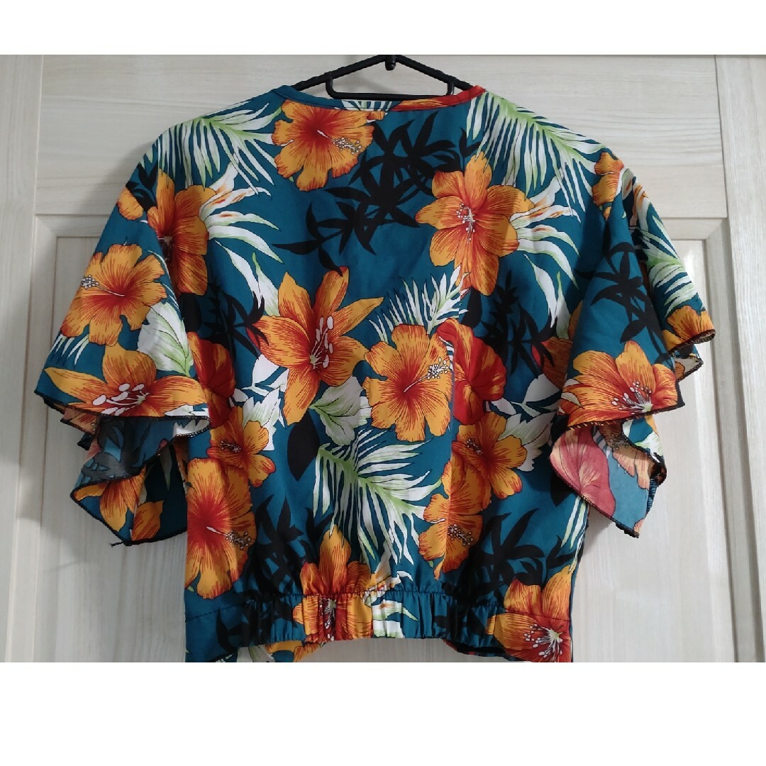 アロハシャツ風トップス レディースのトップス(Tシャツ(半袖/袖なし))の商品写真