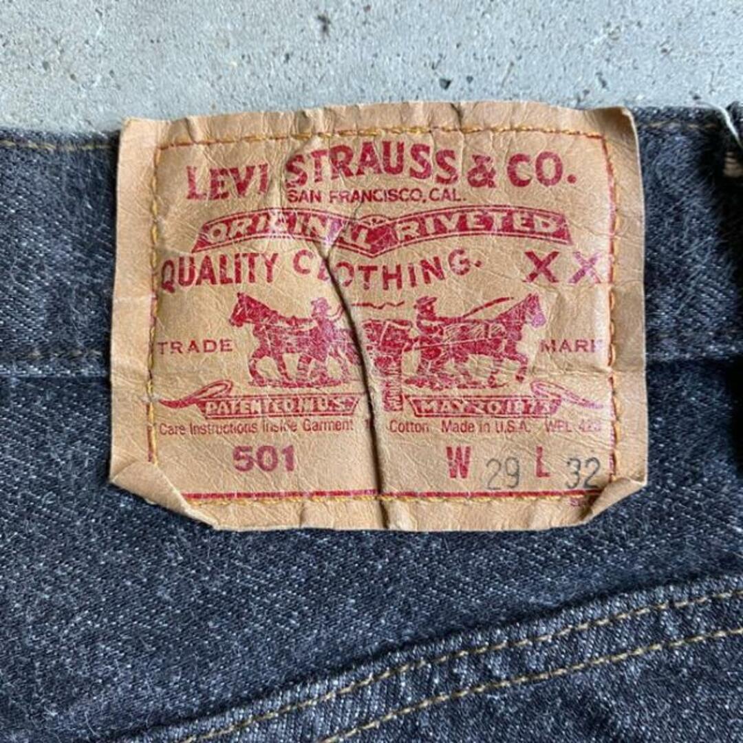 Levi's   USA製 年代 Levi's リーバイス  先染め ブラック