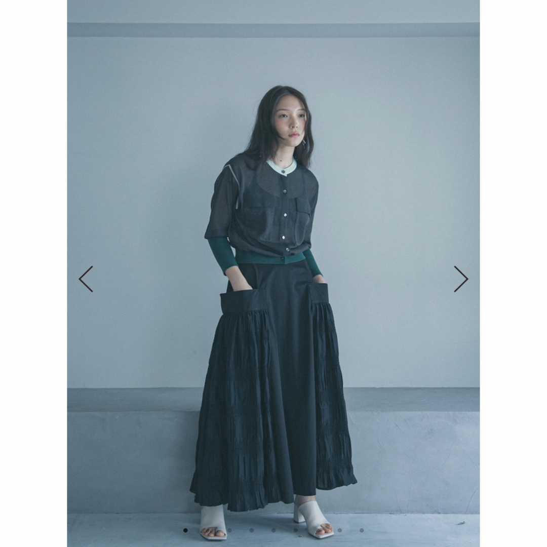 【yukishimane】Wide pocket Long skirt