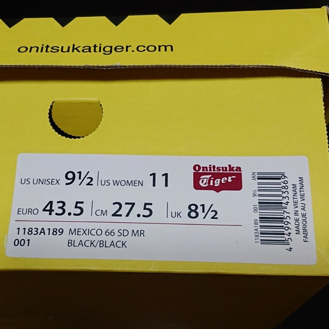 Onitsuka Tiger(オニツカタイガー)のOnitsuka Tiger  MEXICO 66 SD MR BLACK メンズの靴/シューズ(スニーカー)の商品写真