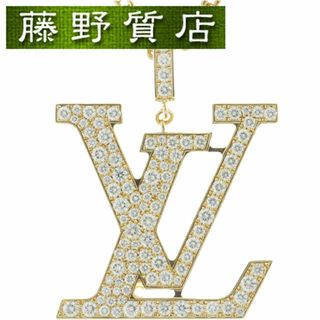 ルイヴィトン(LOUIS VUITTON)の （新品仕上げ済）ルイヴィトン LOUIS VUITTON パンダンティフ LV ネックレス XL ペンダント K18 YG × ダイヤ Q93848 2021年 証明書 9062(ネックレス)