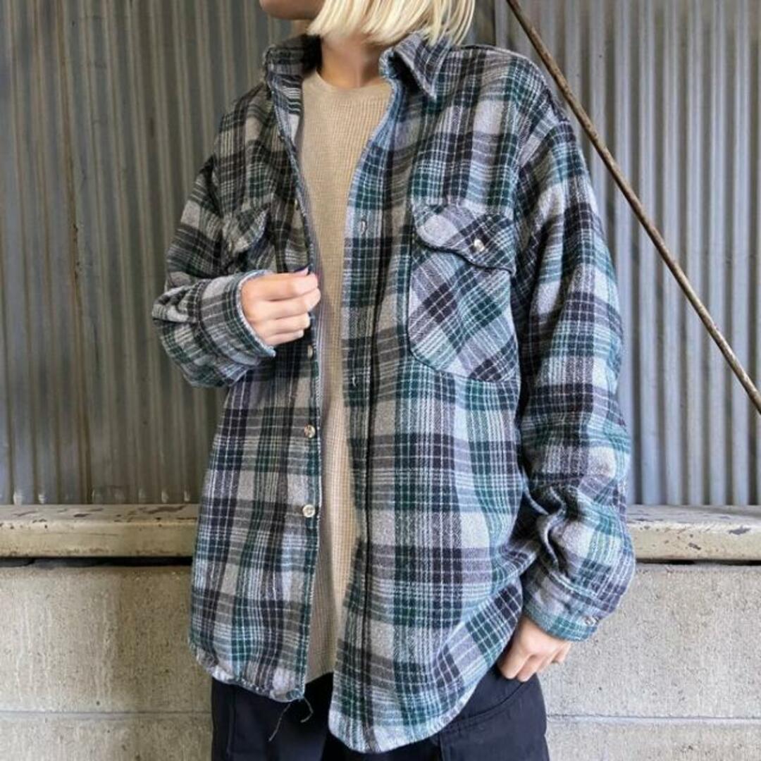 90年代 FIVE BROTHER ファイブブラザー チェック柄 長袖 ヘビー