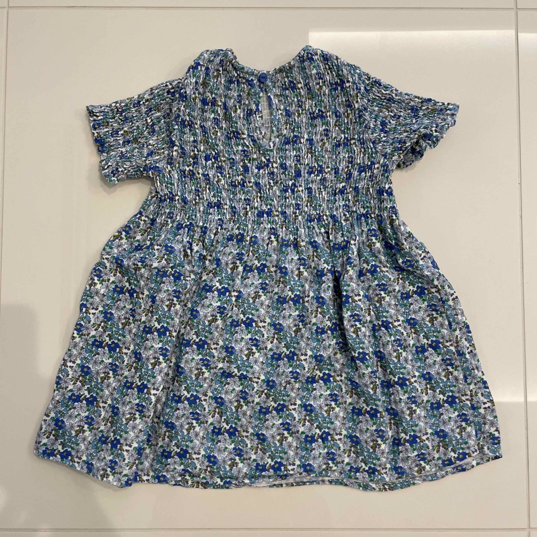 ZARA(ザラ)のZARA 花柄 半袖ワンピース 104cm キッズ/ベビー/マタニティのキッズ服女の子用(90cm~)(ワンピース)の商品写真