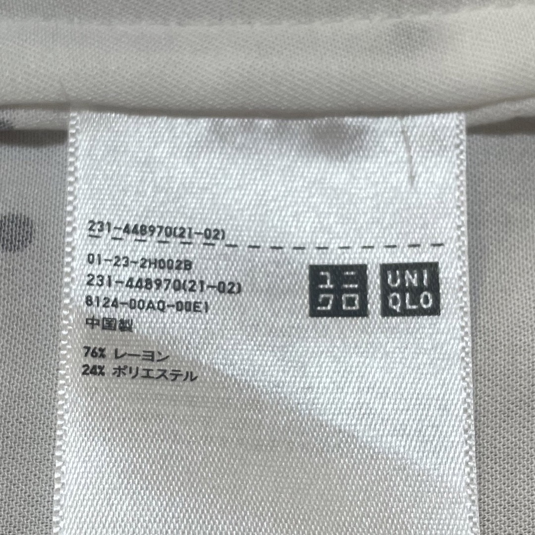 UNIQLO(ユニクロ)のレーヨンプリントブラウス　UNIQLO レディースのトップス(シャツ/ブラウス(長袖/七分))の商品写真