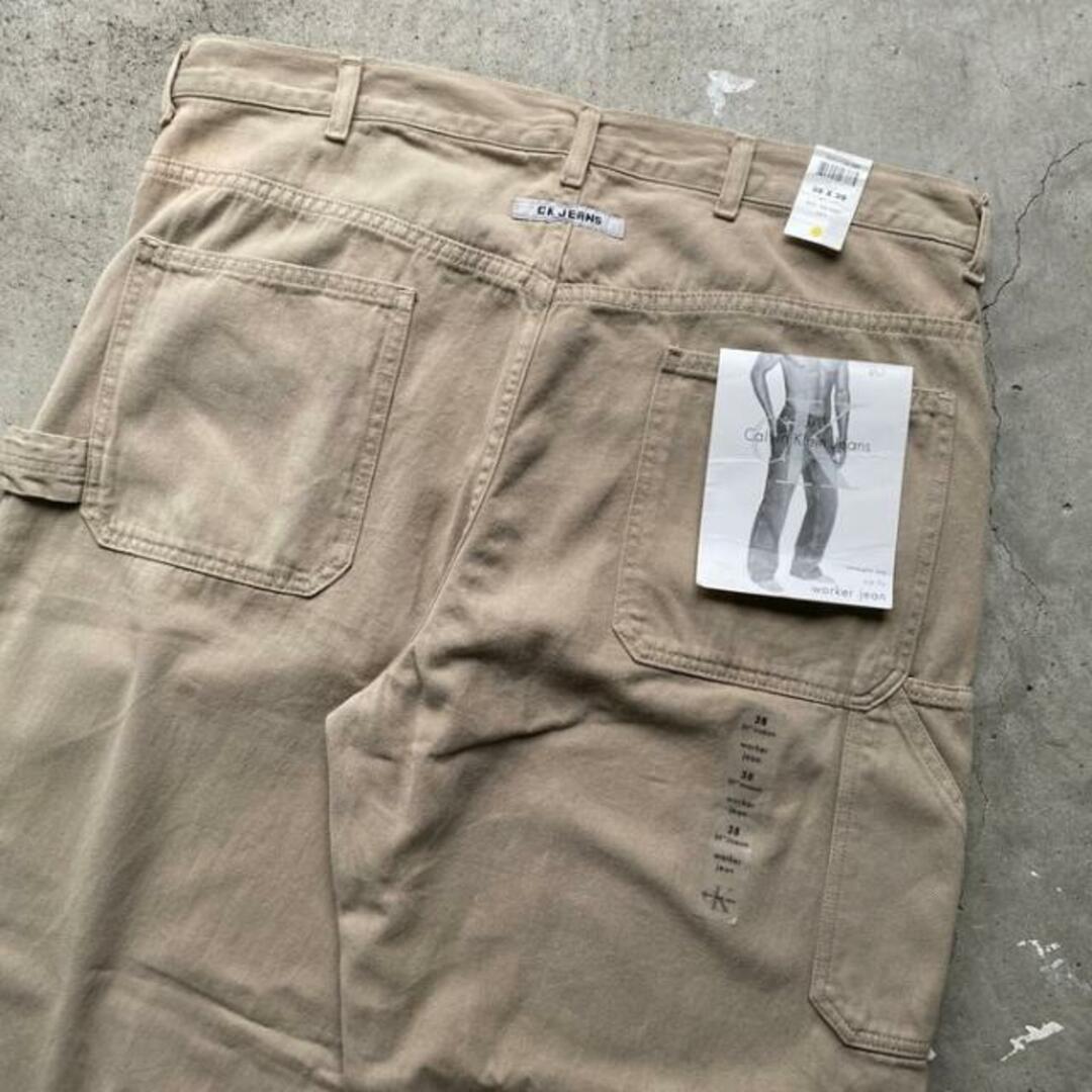 ペインターパンツDEAD STOCK ビッグサイズ 90年代 USA製 Calvin Klein Jeans カラーデニム ペインターパンツ メンズW38