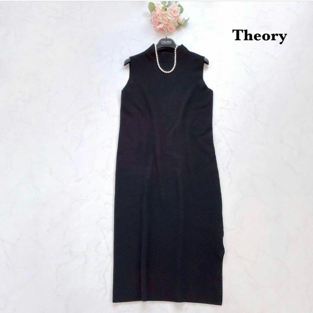 theory(セオリー)の【1Theory】19SS＊モックネックドレス　ニットワンピース　ノースリーブ レディースのワンピース(ひざ丈ワンピース)の商品写真