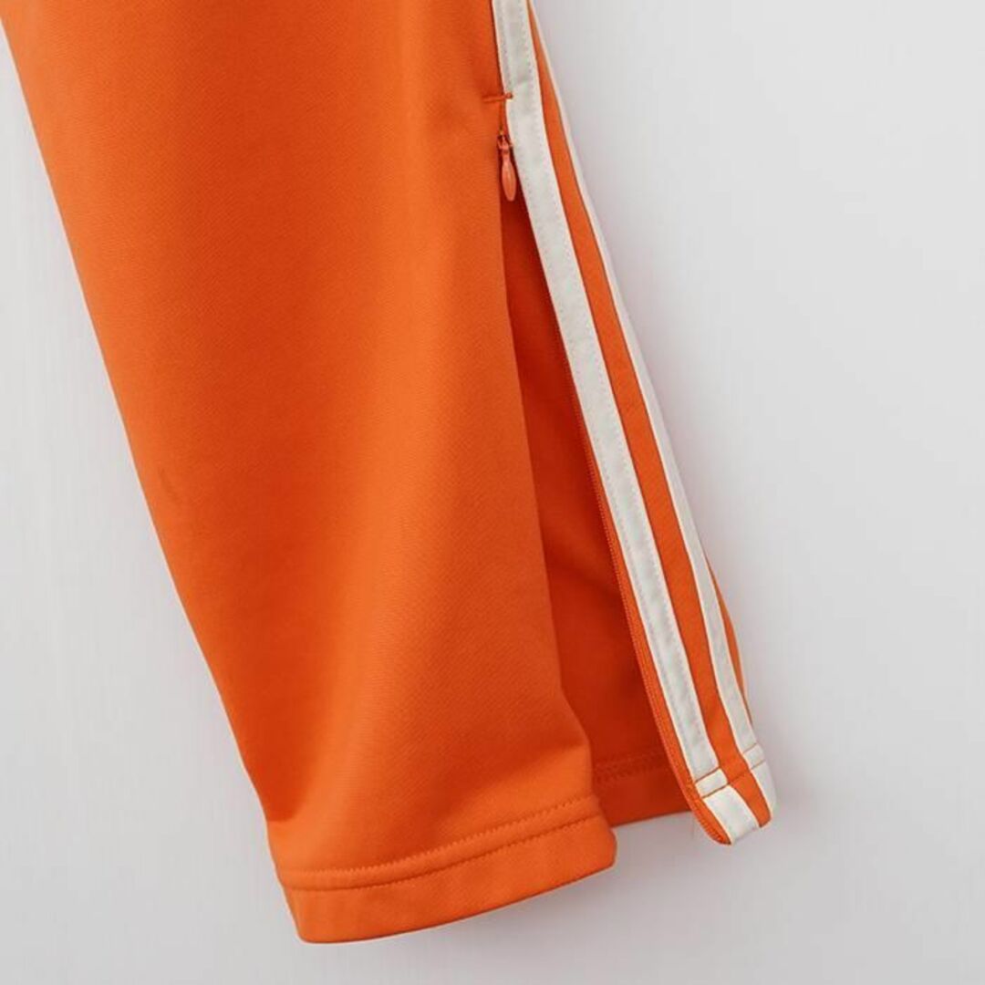 adidas アディダス トラックパンツ トレフォイルロゴ刺繍 XL オレンジ