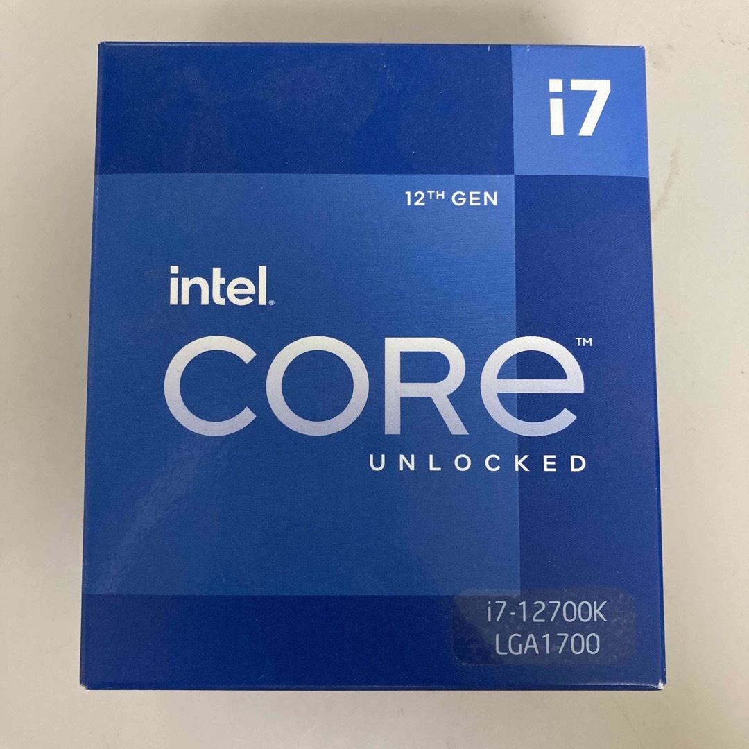 PC/タブレット新品未開封　intel Core i7-12700K