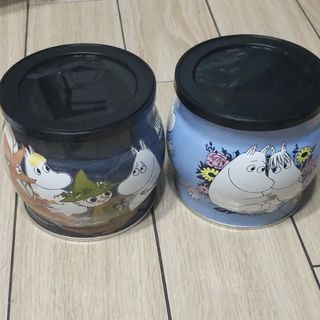 ムーミン(MOOMIN)のムーミン　クッキー缶　2種　カルディ　空き缶　KALDI(菓子/デザート)