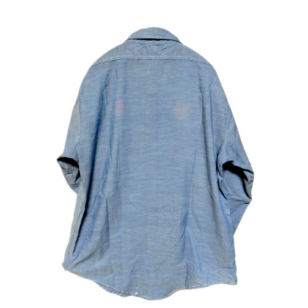 KAPITAL(キャピタル)の古着☆70's ヴィンテージ 刺繍シャンブレーシャツ メンズのトップス(シャツ)の商品写真