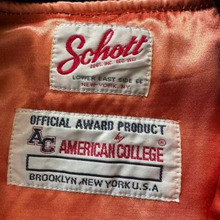 schott×American College MA-1 ショット　Lサイズ　紺