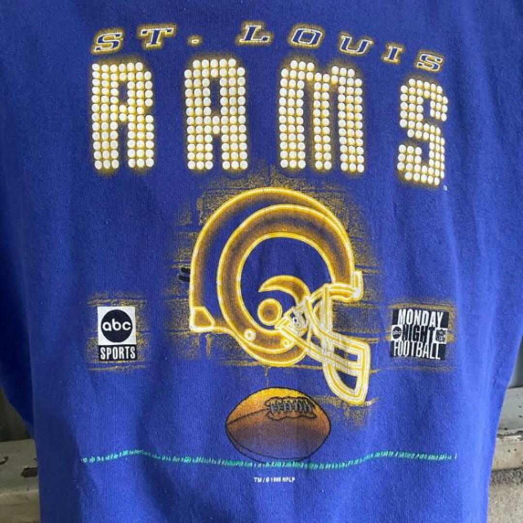 USA製 90年代 NFL ST.LOIS Rams  ラムズ チーム プリント スウェットシャツ メンズL