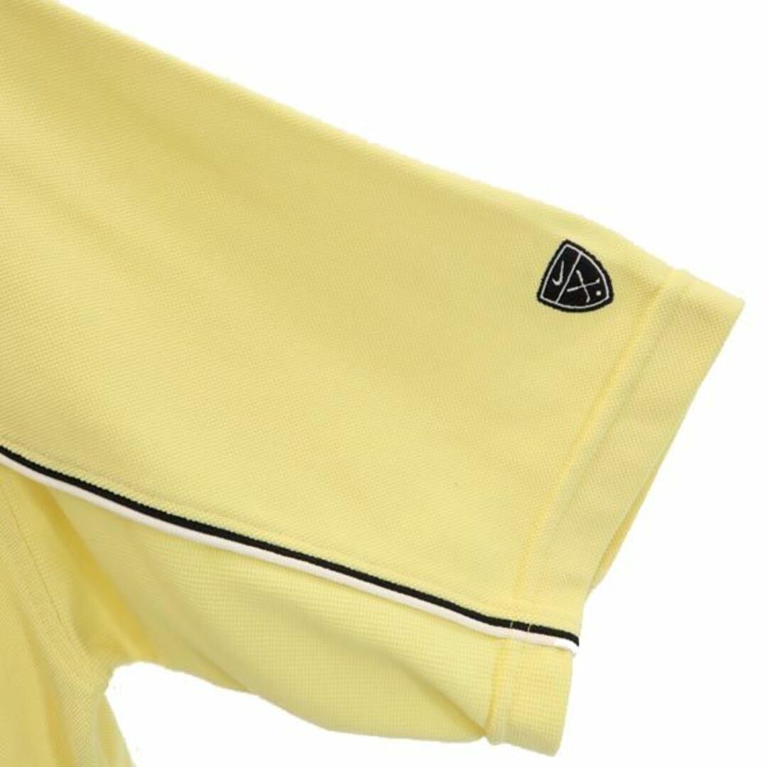 【美品】ナイキ　NIKE ポロシャツ  ゴルフウェア　半袖シャツ　XL黄×グレー