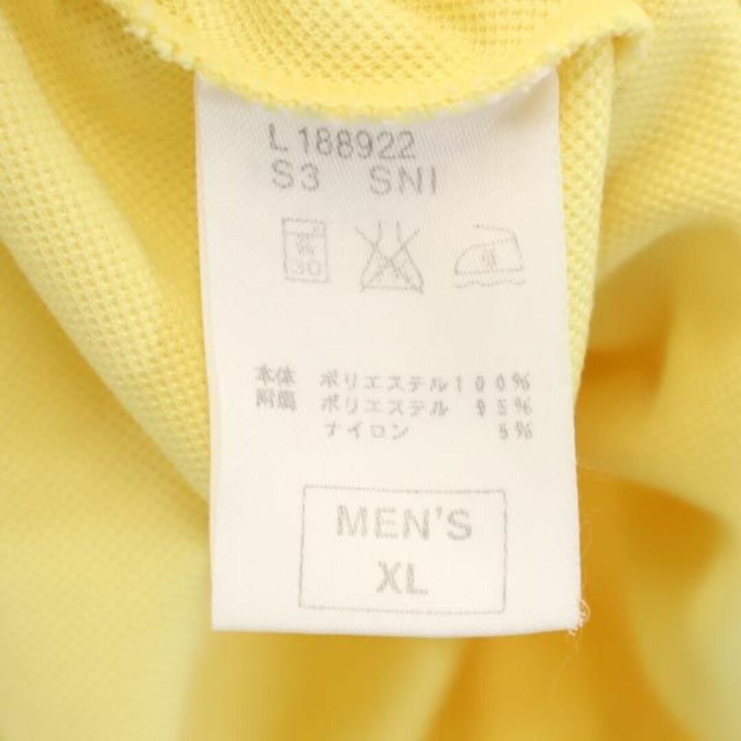 【美品】ナイキ　NIKE ポロシャツ  ゴルフウェア　半袖シャツ　XL黄×グレー