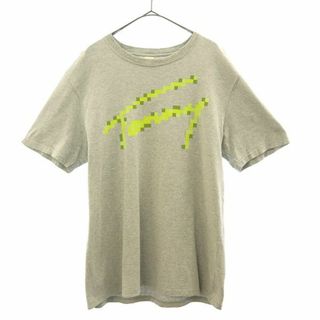 トミー(TOMMY)のトミー プリント 半袖 Tシャツ L グレー TOMMY ロゴ メンズ 【中古】  【230815】 メール便可(Tシャツ/カットソー(半袖/袖なし))