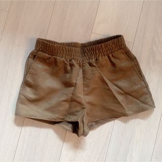 エイチアンドエム(H&M)の【セール】H&M スエードショートパンツ　ブラウン(ショートパンツ)