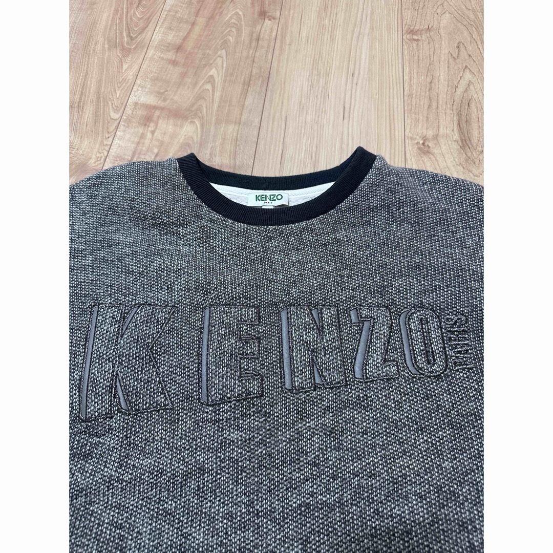 KENZO(ケンゾー)のKENZO ケンゾー　ビックロゴ ラメ刺繍 スウェット サイズ/S レディースのトップス(トレーナー/スウェット)の商品写真