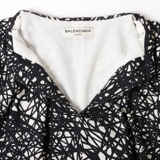 Balenciaga - バレンシアガ シルク 36 ブラック×ホワイト レディース