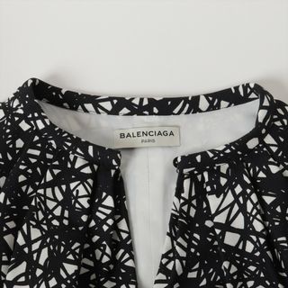 Balenciaga - バレンシアガ シルク 36 ブラック×ホワイト レディース