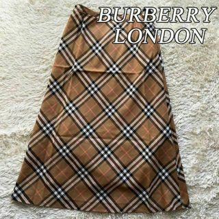 BURBERRY - BURBERRY バーバリーロンドン チェック ウール スカート 38