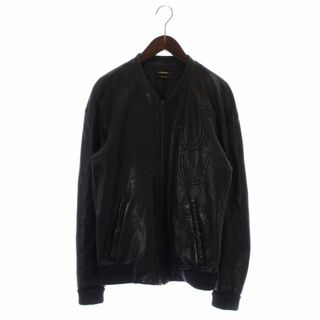 【新品】DIESEL ディーゼル 黒レザーライダースジャケット