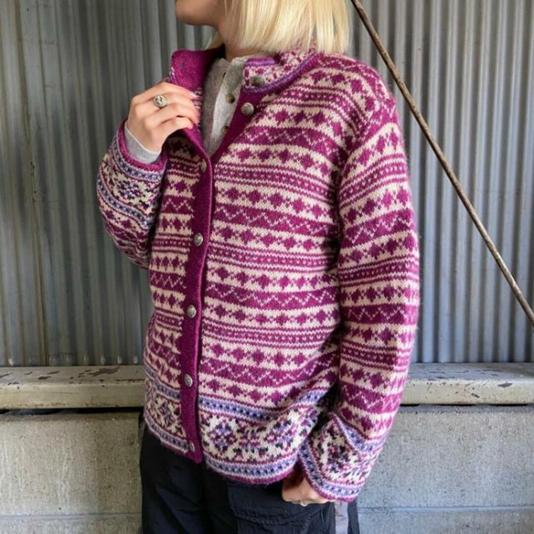 vintage wool knit cardigan