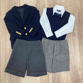 極美品 POLO キッズ 男の子用 フォーマル 5点セット サイズ95A グレー