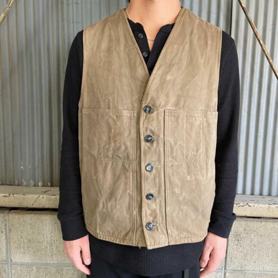 FILSON GARMENT フィルソン ウールベスト 茶 XL-