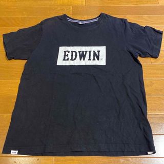 EDWIN  Tシャツ　ブラック　M(Tシャツ/カットソー(半袖/袖なし))