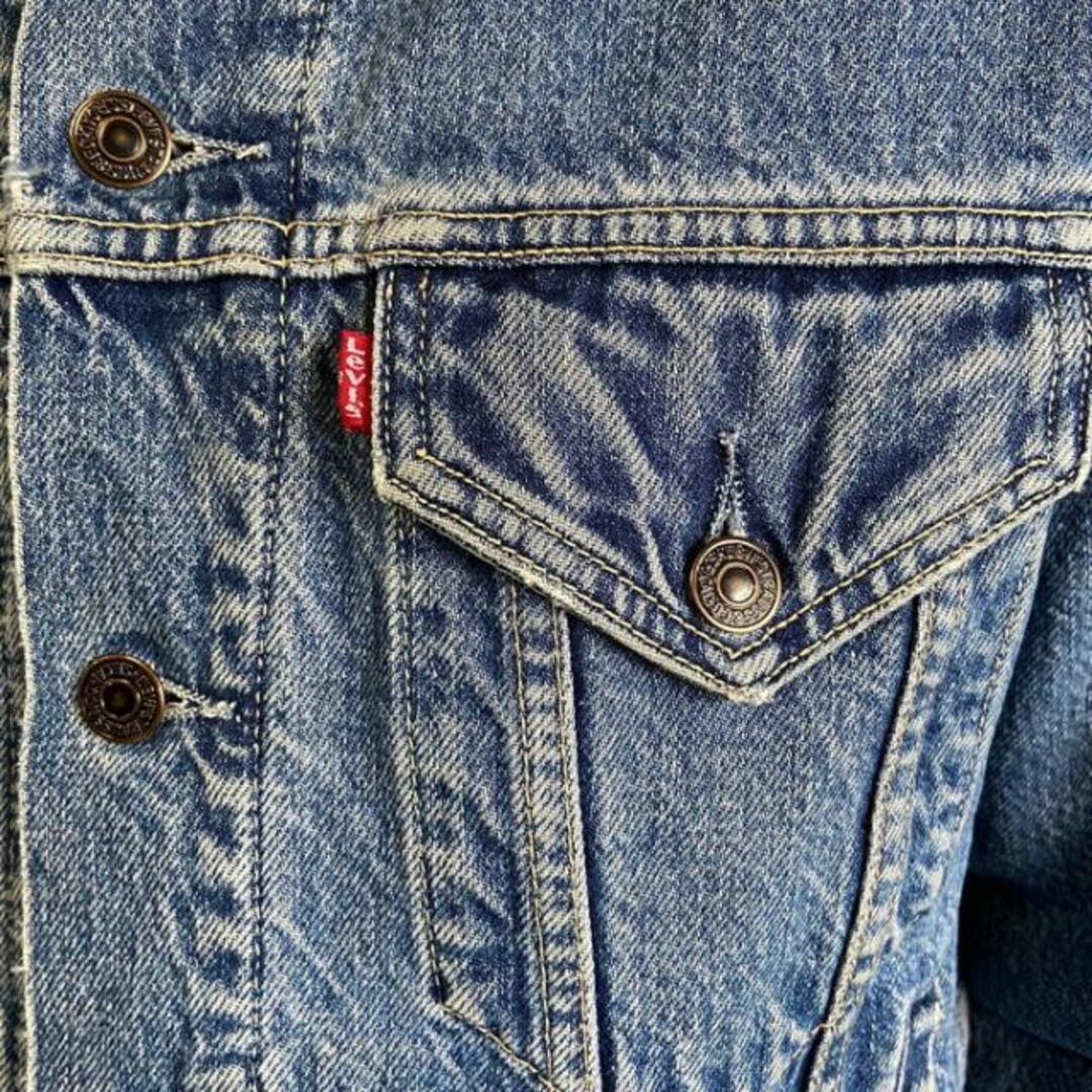 90年代 Levi's ユーロリーバイス 70605 ブランケット付き デニムジャケット メンズS 3