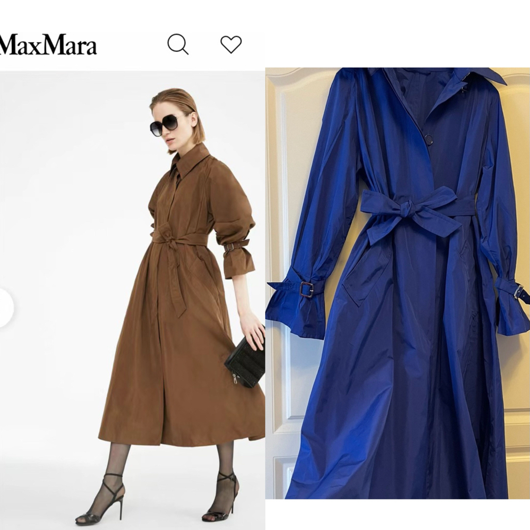 Max Mara - 40万超え最高級 白タグ 34 xsマックスマーラトレンチコート