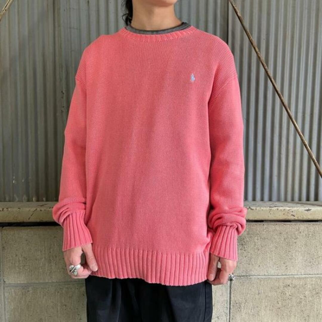 ポロ＊POLO SPORT【L】Uネックニット　スポーツ　ウール　カシミア混