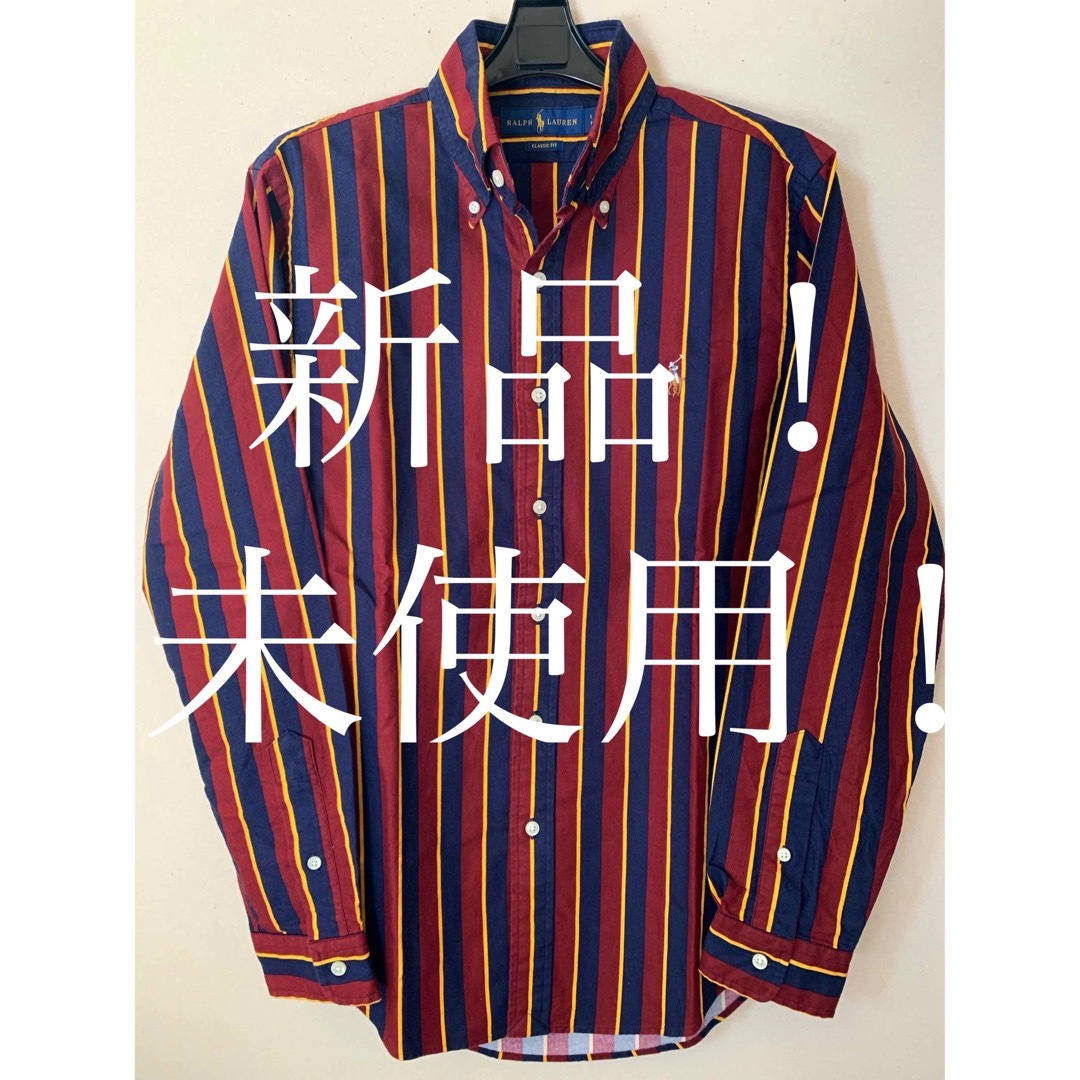 ポロラルフローレン ボルドーストライプシャツ - シャツ