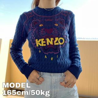 KENZO ケンゾー　トップス　 レディース ニット 半袖 ウール シルク カシミヤ リボン　秋冬