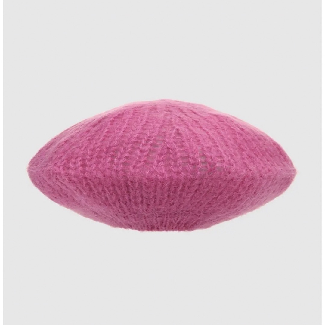 MAISON SPECIAL(メゾンスペシャル)の新品未使用✩タグ付き GANNI ガニー モヘア ベレー帽 ピンク レディースの帽子(ハンチング/ベレー帽)の商品写真