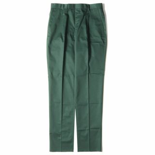 ワコマリア(WACKO MARIA)のWACKO MARIA ワコマリア パンツ サイズ:XL 22AW 1タック テーパード プリーツ トラウザー パンツ PLEATED TROUSERS グリーン ボトムス ズボン 【メンズ】(チノパン)