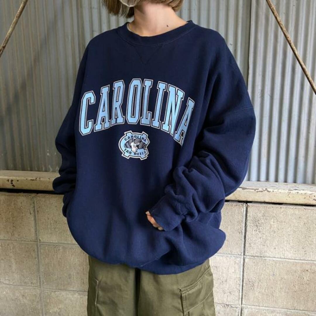 ビッグサイズ USA製 90年代 CAROLINA カレッジロゴ  スウェット メンズ2XL