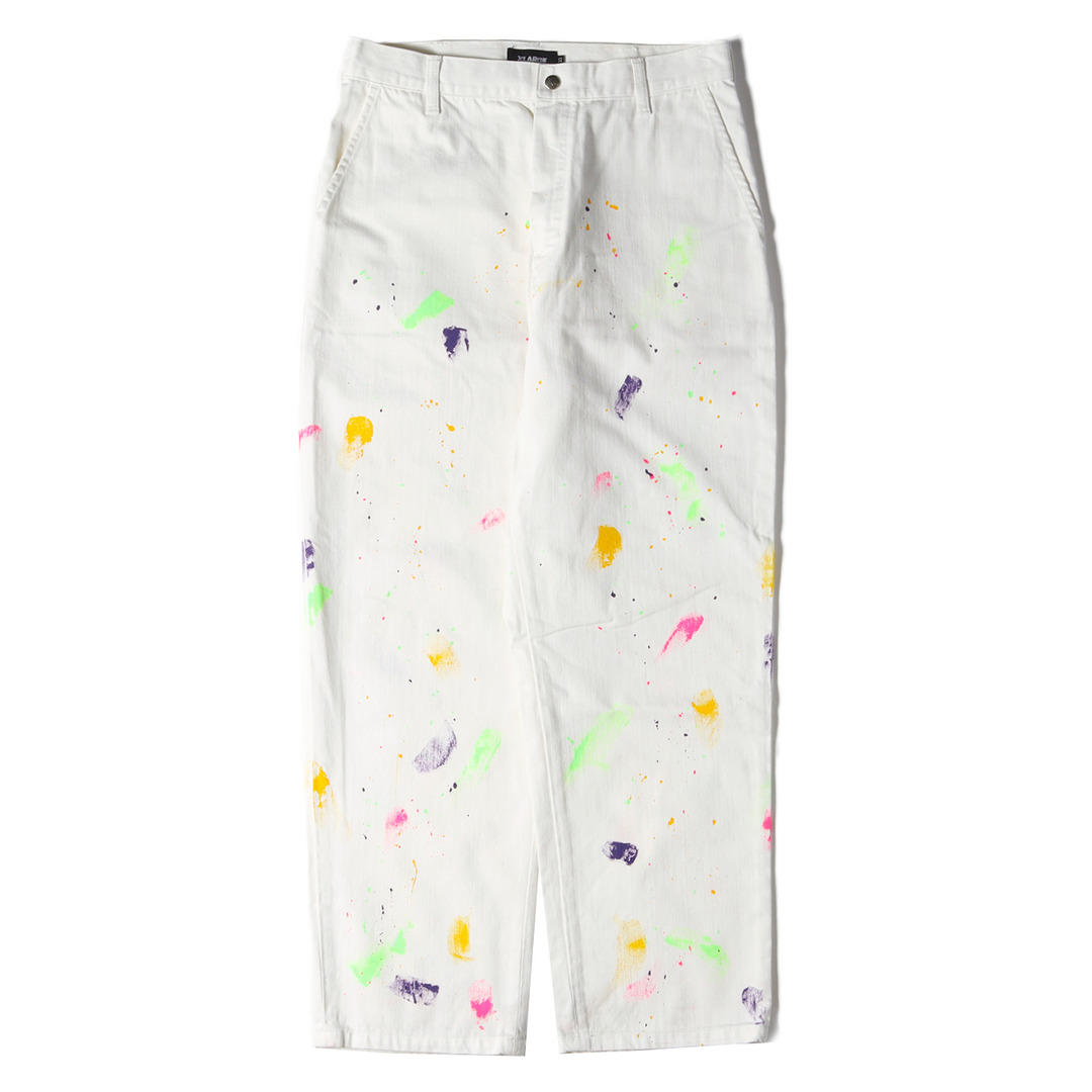 X-LARGE エクストララージ パンツ サイズ:32 20SS ハンドペイント ツイル ワークパンツ HAND PAINT WORK PANTS ホワイト 白 ボトムス ズボン 【メンズ】