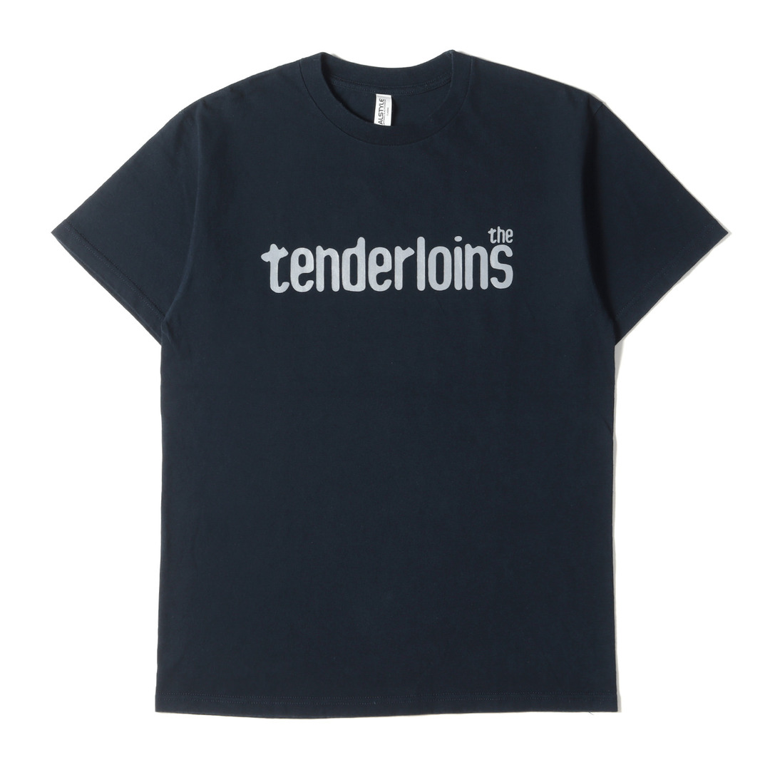 TENDERLOIN テンダーロイン Tシャツ サイズ:M 21SS ブランドロゴ プリント (TEE S.S 21) 半袖 クルーネック ネイビー 紺 トップス カットソー ストリート カジュアル ブランド【メンズ】