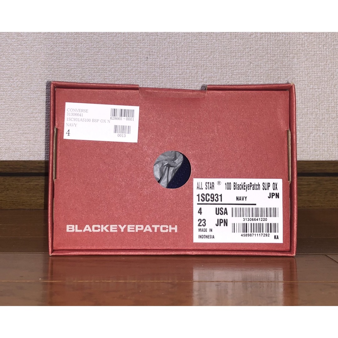 新品 CONVERSE ALLSTAR BlackEyePatch 23cm 青
