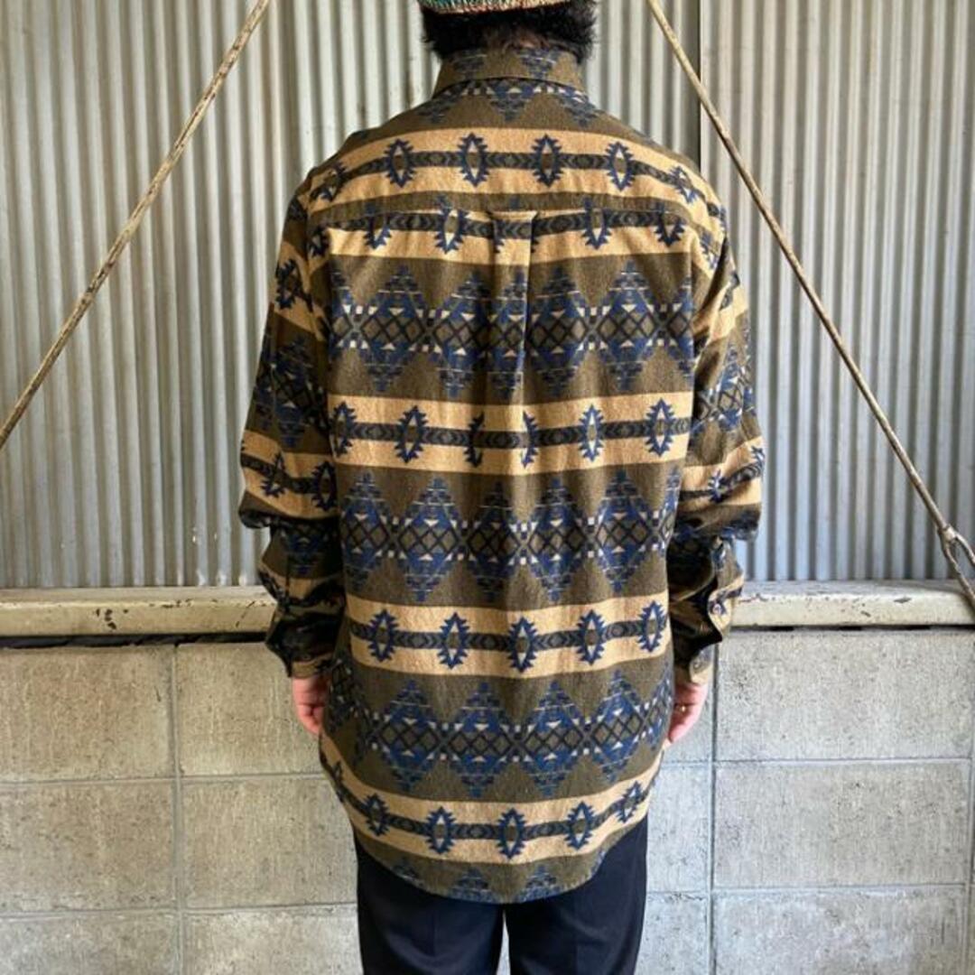 WOOLRICH - Wool Rich ウールリッチ ネイティブ柄 総柄 長袖 プリント
