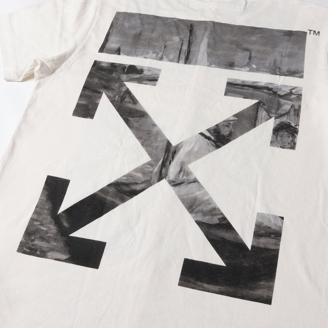 オフホワイト OFF-WHITE NEWSPAPAR  Tシャツ 白 黒