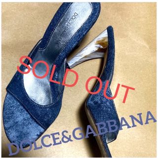 ドルチェアンドガッバーナ(DOLCE&GABBANA)のドルガバ 定価6万円程度 デニムサンダル(サンダル)