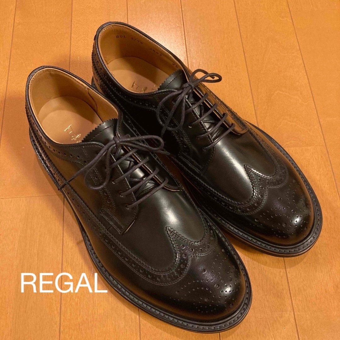 REGAL リーガル ウィングチップ JN03 ブラック 26cm - ドレス/ビジネス