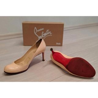 クリスチャンルブタン(Christian Louboutin)のクリスチャンルブタン ヌードピンク エナメル パンプス　ヒール(ハイヒール/パンプス)