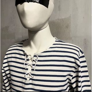 ルミノール(LEMINOR)の90s Grammatico Lace-up Breton Shirt 美品(Tシャツ/カットソー(七分/長袖))