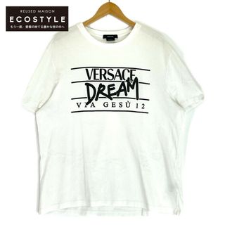 ヴェルサーチ(VERSACE)のヴェルサーチ 1005763 ドリームロゴ ホワイト クルーネックTシャツ XL(その他)