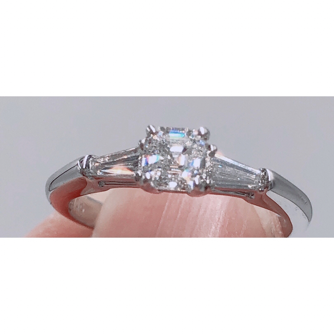 ロイヤルアッシャー ダイヤモンド 0.38ct リング Pt900